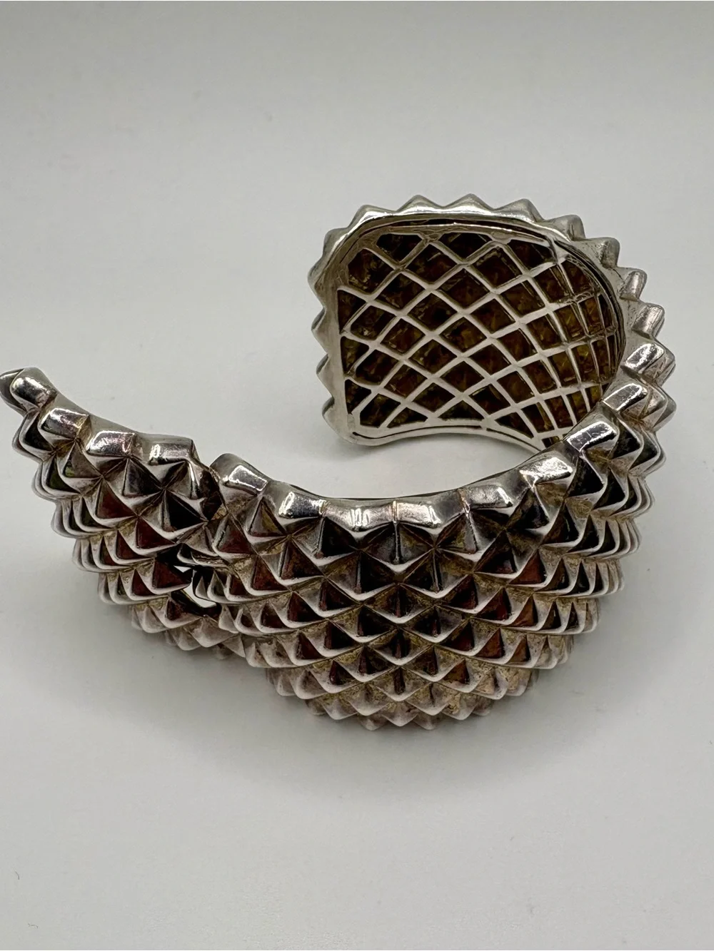 Stephen Webster Superstud Wide Solid 925 Sterling Silver Black Rhodium Cuff 127g